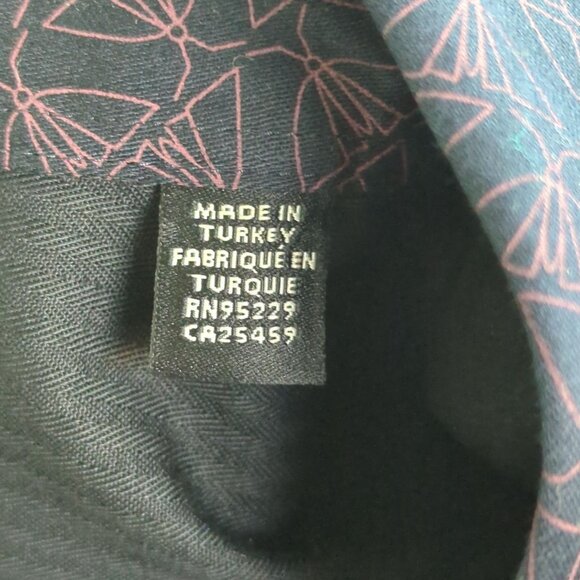 Ted Baker London Men’s Shirt 4 Sz L Blue Pink Matlock Moth print Button Front - Picture 8 of 15